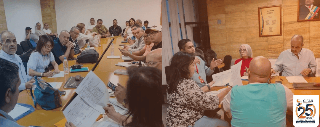 Representantes de CIFAR, Fetrameco y el Ministerio del Trabajo en la Mesa de Diálogo de la Convención Colectiva 2026.