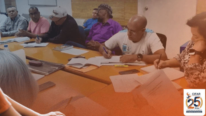 Representantes de CIFAR, Fetrameco y el Ministerio del Trabajo en la Mesa de Diálogo de la Convención Colectiva 2026.
